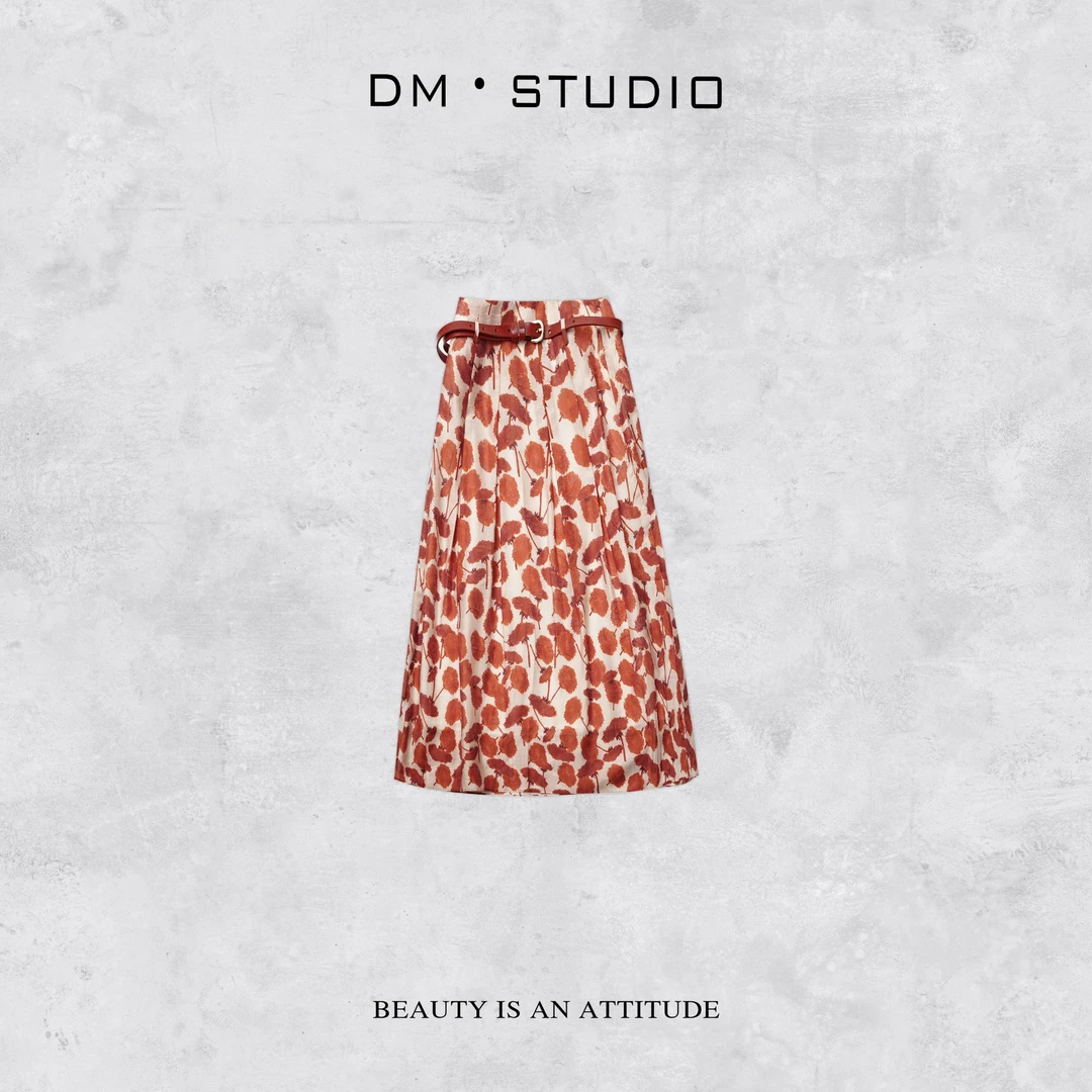 •STUDIO/气质减龄碎花显瘦休闲静奢A字半身裙2504BSQ/1584