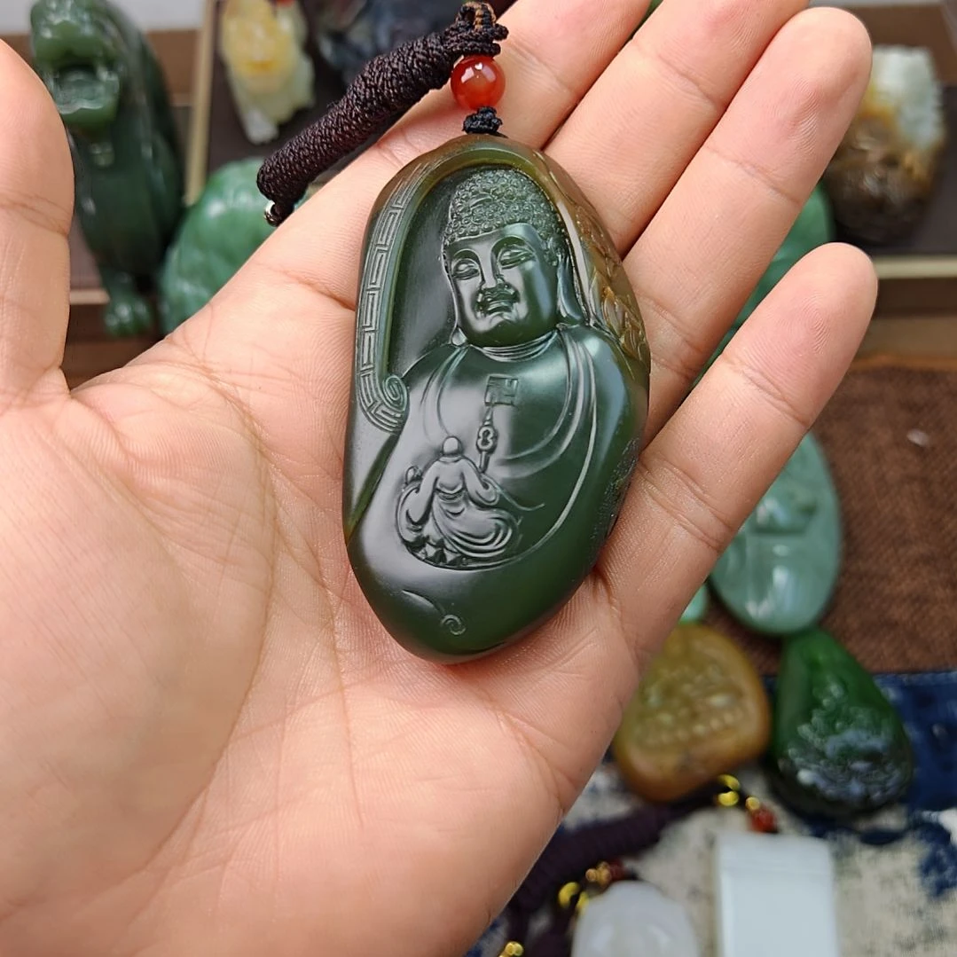 这***冷和田玉（糖玉）未镶嵌颈饰