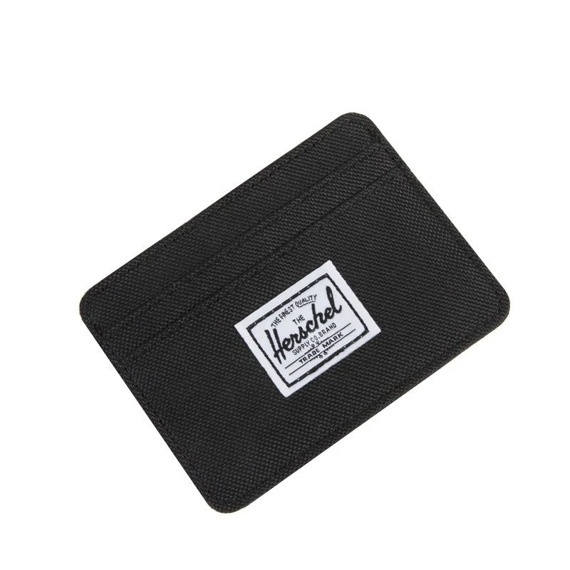 潮牌时尚卡包男女黑色休闲简约超薄多卡位卡夹小零钱包硬币包卡套