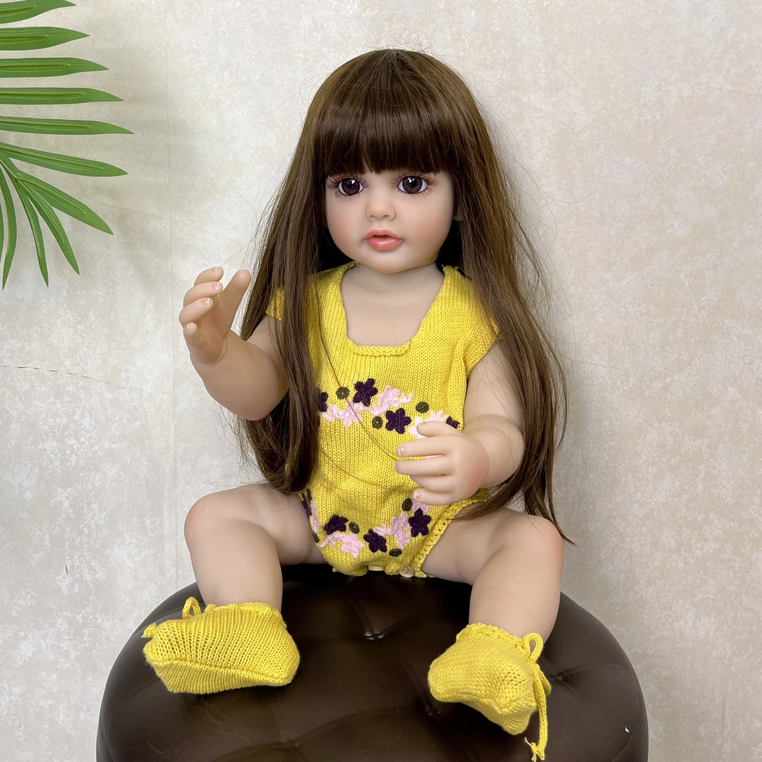 55厘米【小柠檬-两套衣服】玩具换装重生娃娃洋娃娃玩偶陪伴礼物