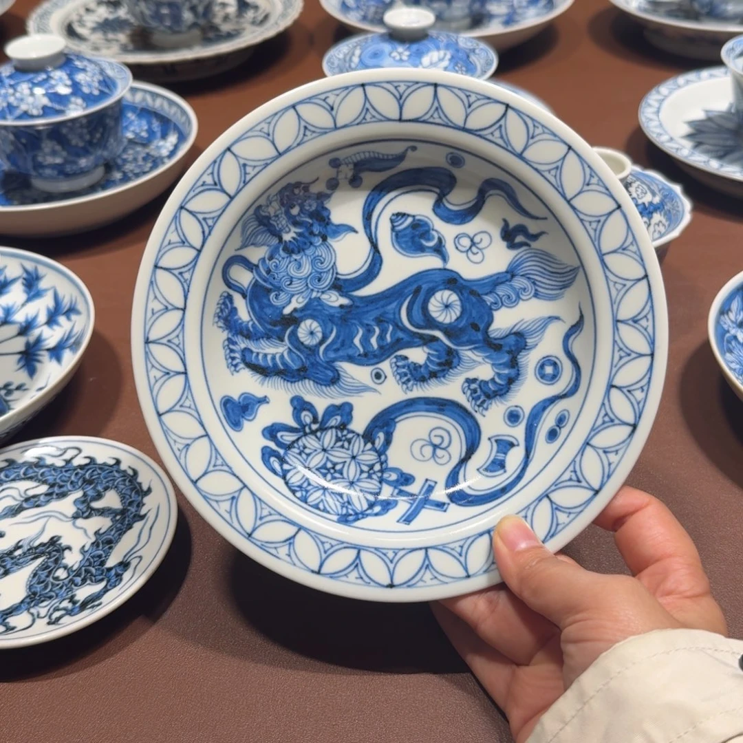 手工手绘茶具壶承