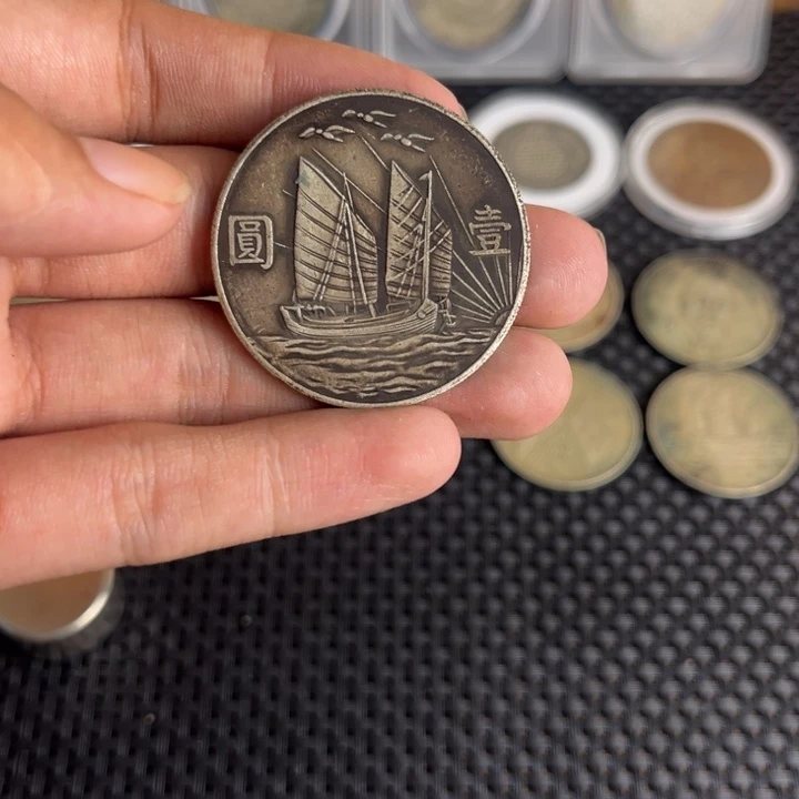 金属大头龙洋船洋工艺品