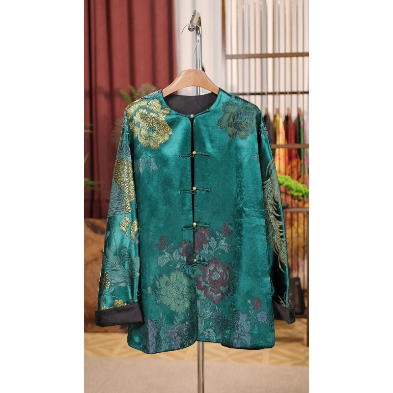 【玉溪非遗】  老缎大版外套Y71276