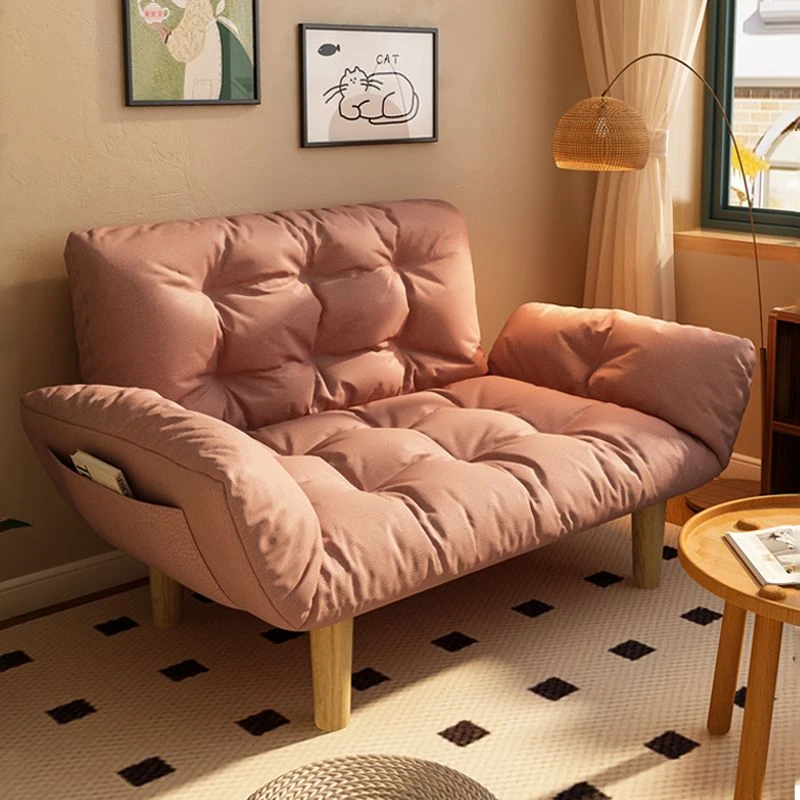 懒人沙发可躺可睡小户型卧室阳台双人小沙发公寓出租房折叠沙发床