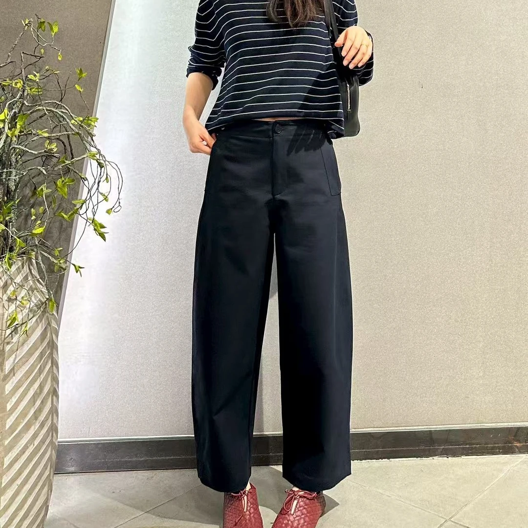 宇姐精选 3567 新款女性高腰透气休闲镰刀裤宽松显瘦