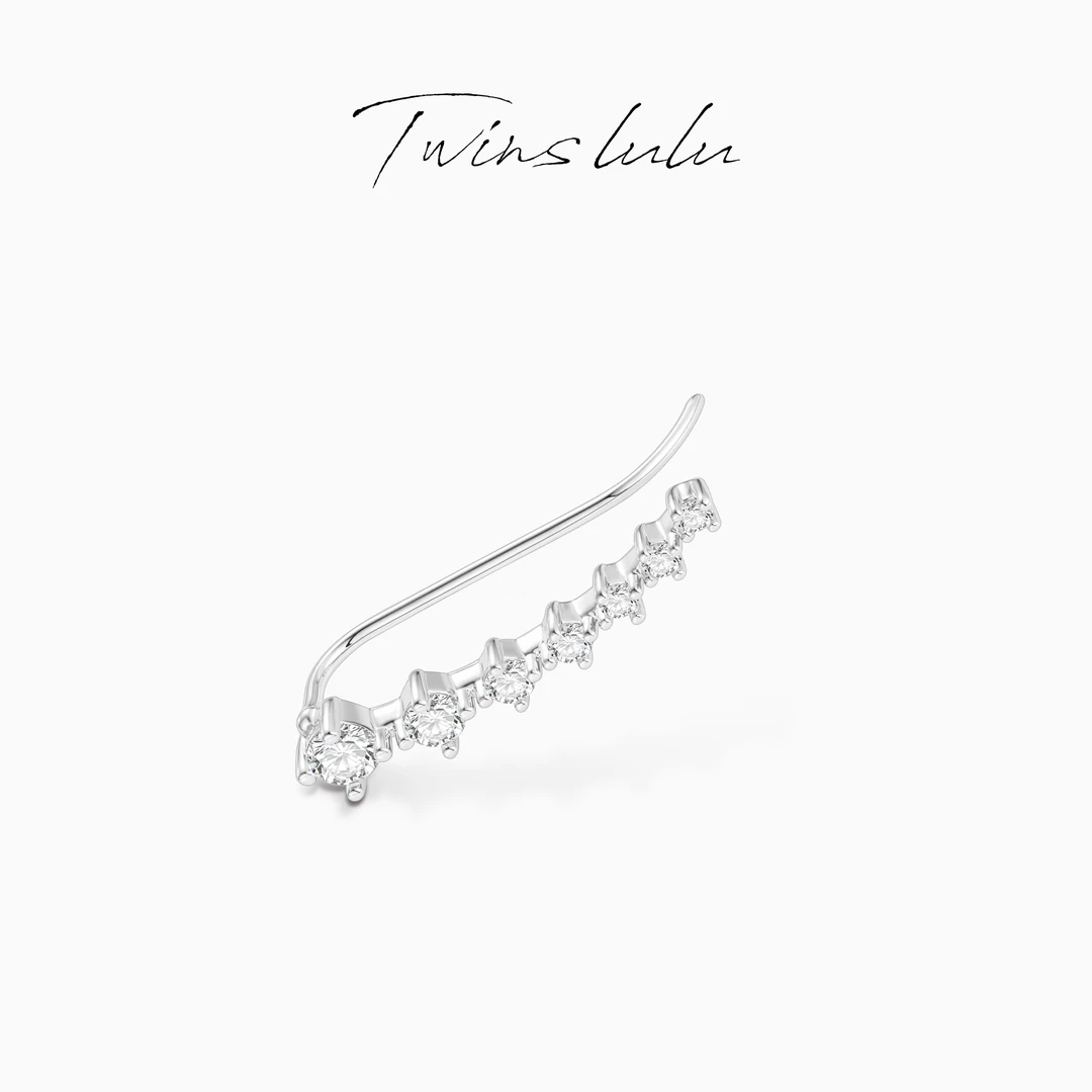 TWINS LULU 【蓝风铃】2025新款百搭时尚轻奢风圆形耳环TSL3110