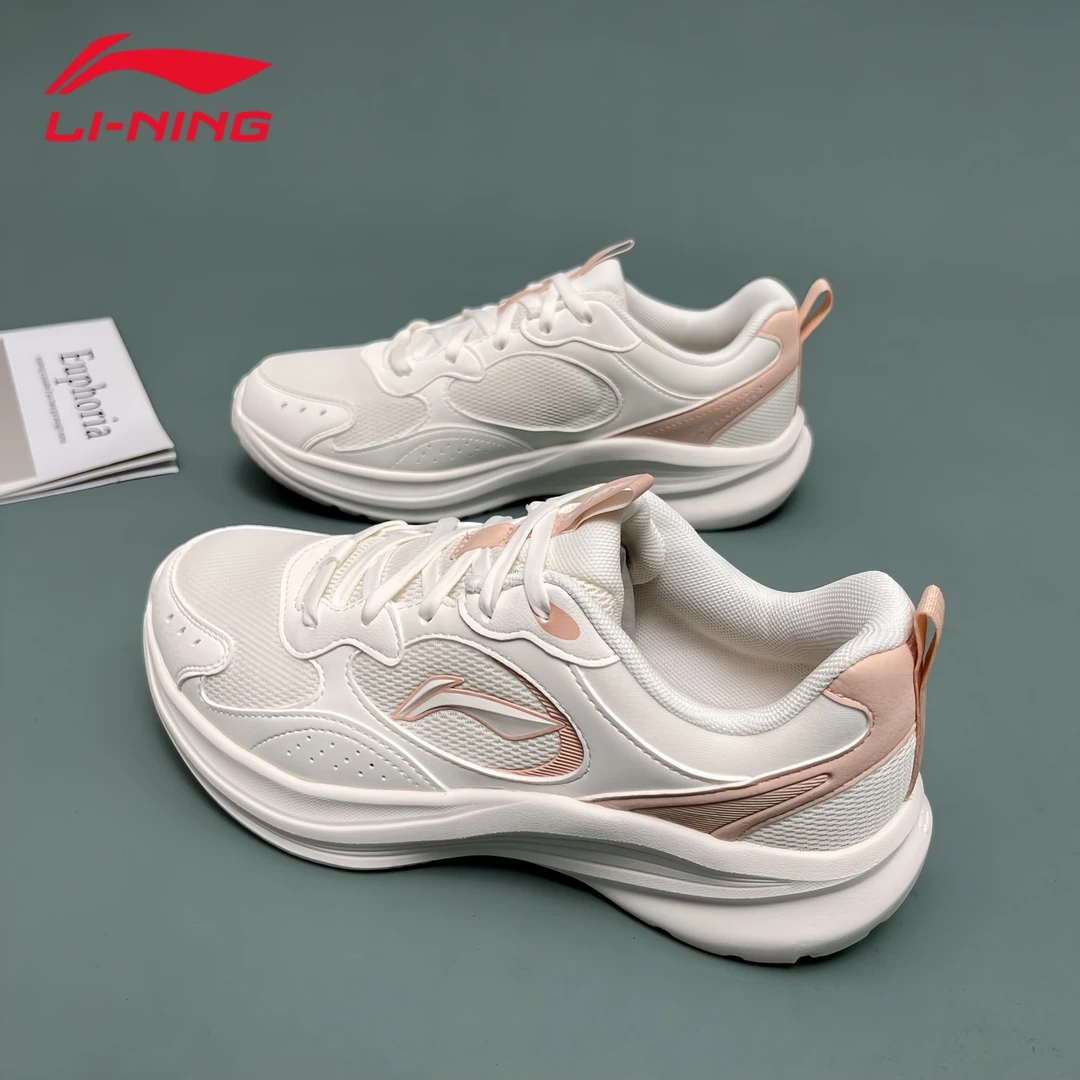 李宁轻风v2女款跑步鞋2025秋季软底透气网面舒适跑鞋减震运动鞋