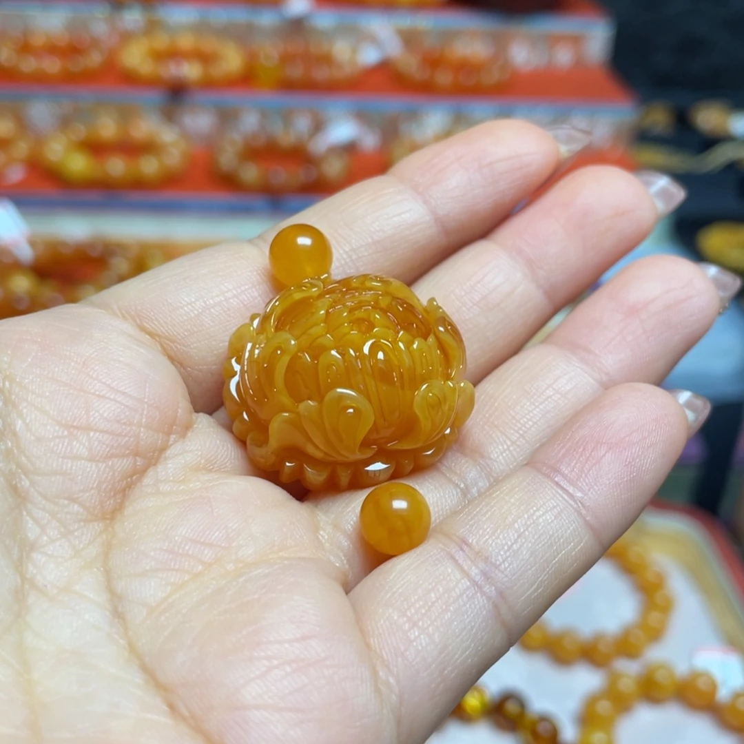 蜜蜡吊坠(不含链)未镶嵌吊坠定制款