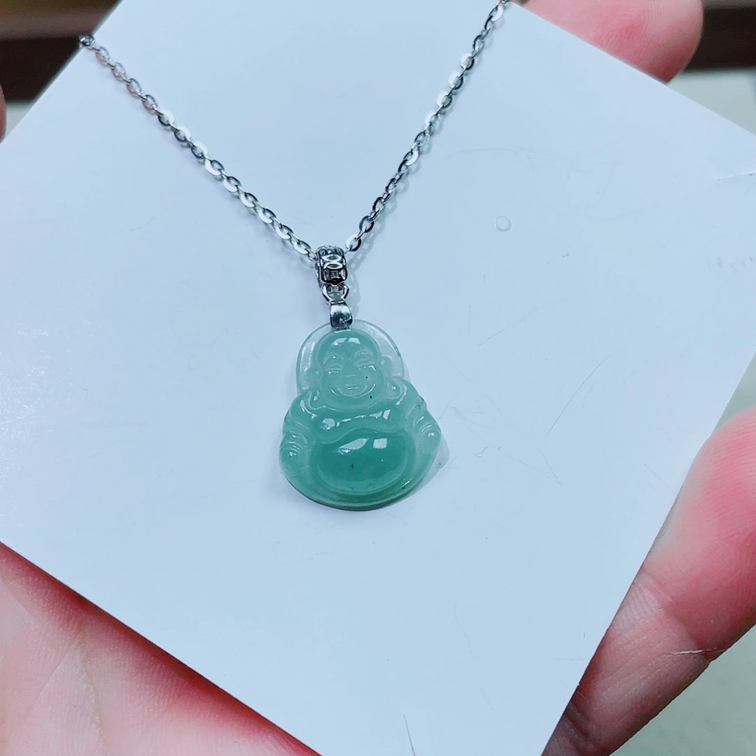 坠链均925银锆石小佛公40公分链