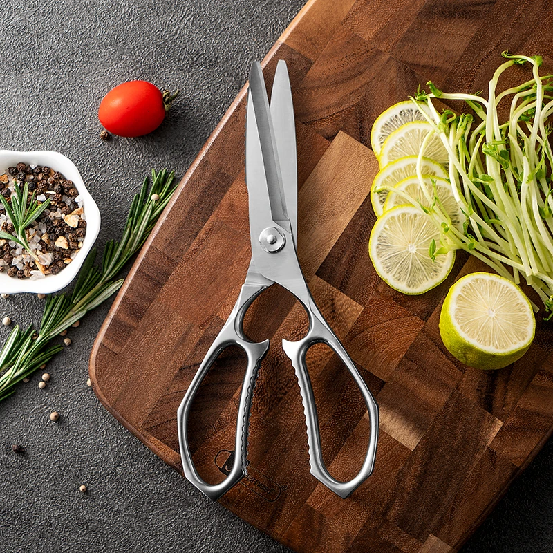 JF家用厨房不锈钢多功能剪刀加厚钢材刀刃厨用大号剪子