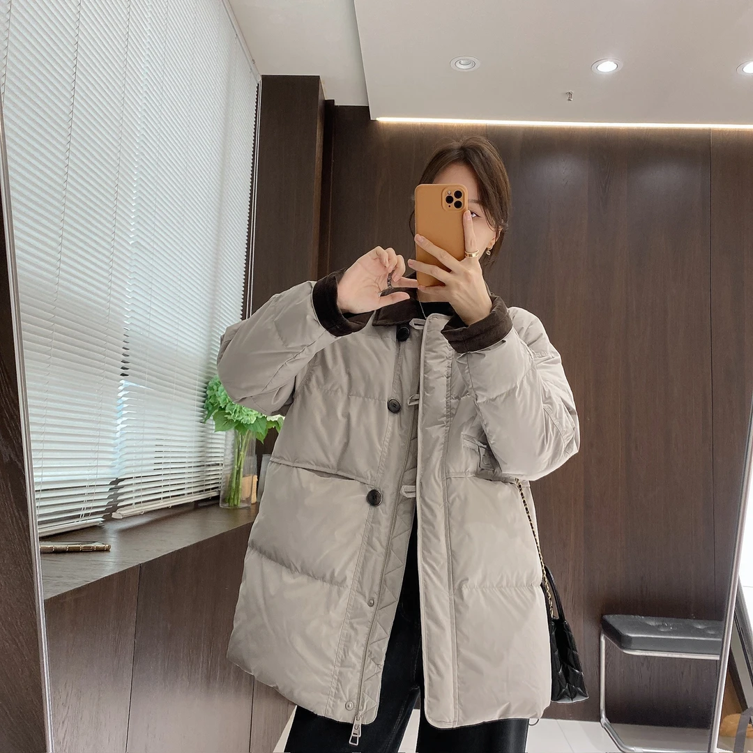 IMFLY金小金自制女装 90鸭绒羽绒服DYW10066冬季中长款羽绒服外套