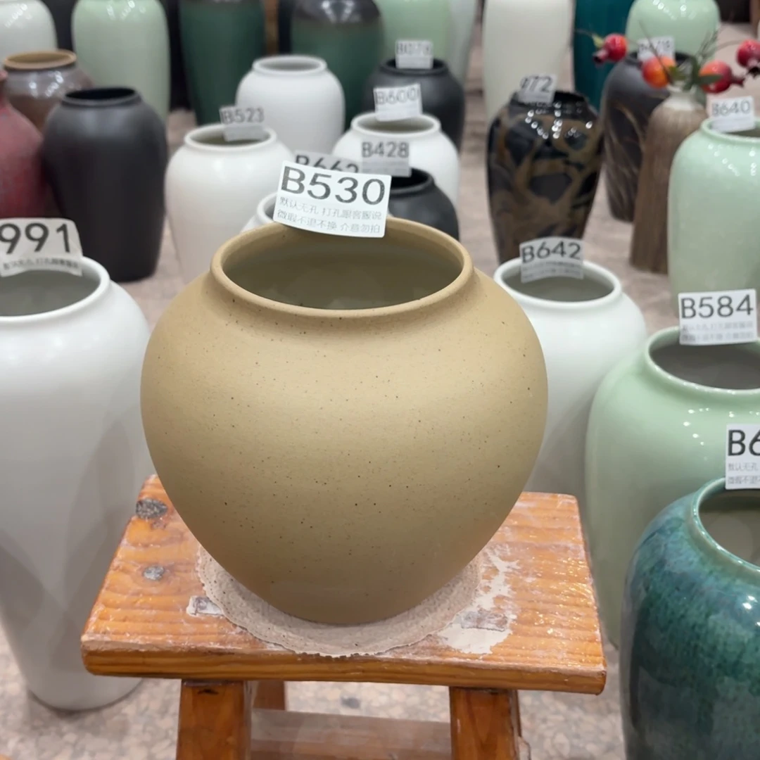 摆件陶瑕疵530景德镇陶瓷花瓶高18口11