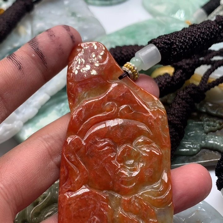 颈饰未镶嵌翡翠保真天然a货翡翠