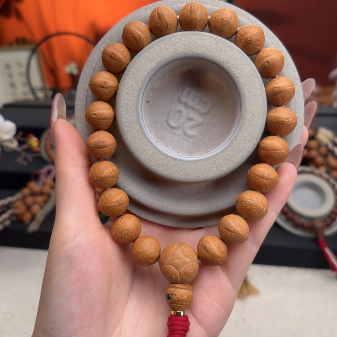 手串凤眼菩提13mm铁籽单圈小手持素串精挑