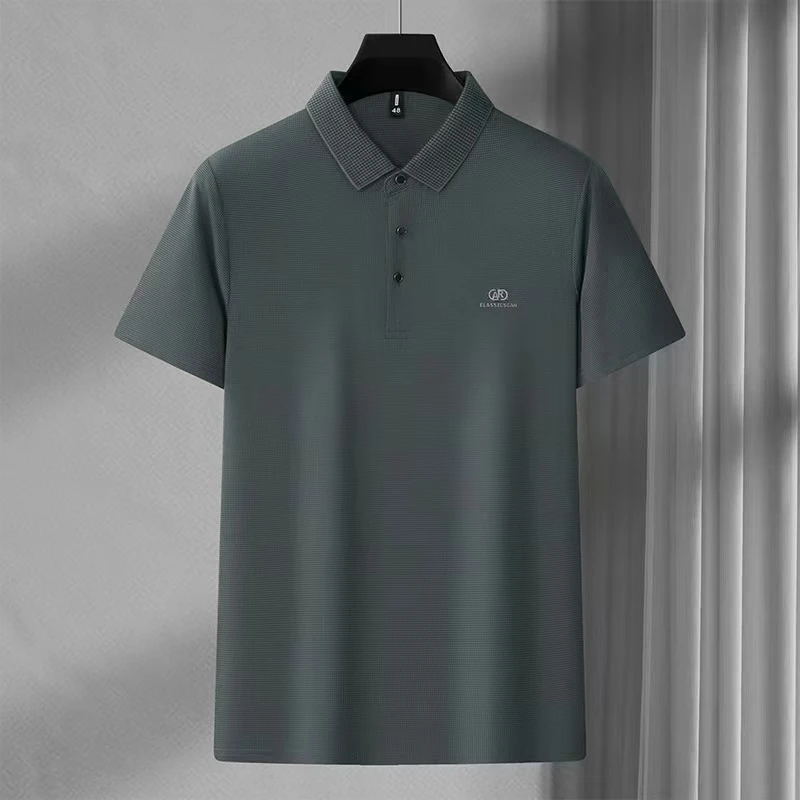 速干polo衫男夏季2025新款男生翻领痞帅短袖t恤美式夏天重磅衣服
