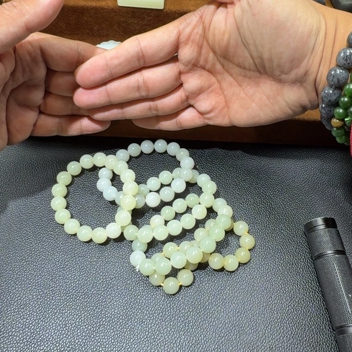 和田玉未镶嵌手链颜色多样性发货拍一发一