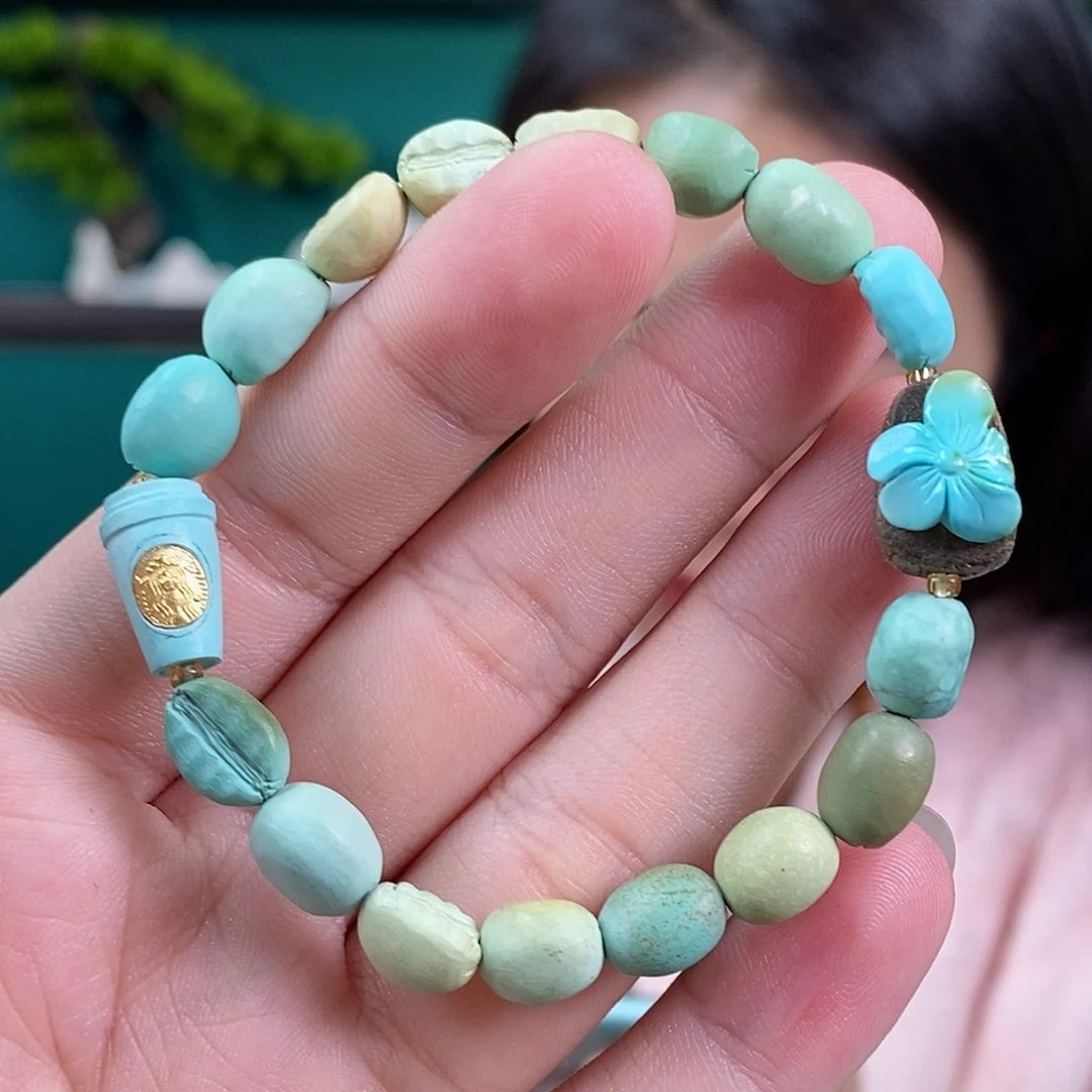 绿松石珠宝奇石未镶嵌