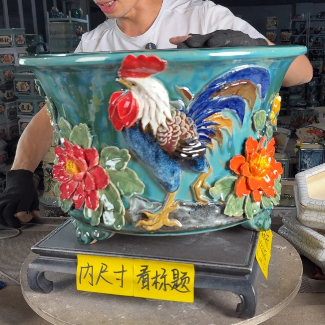 一风堂石湾花盆 内35*22
