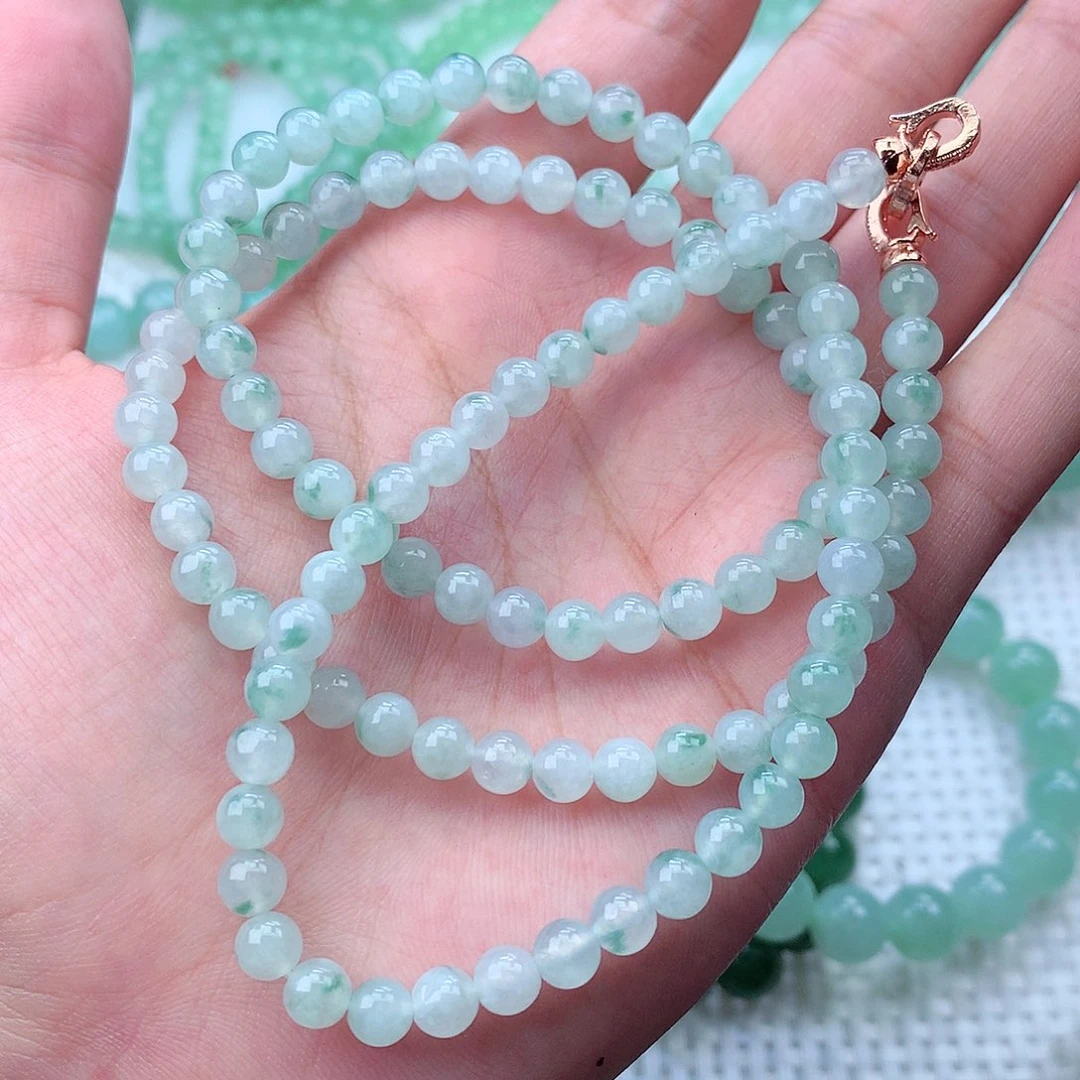 翡翠未镶嵌毛衣链