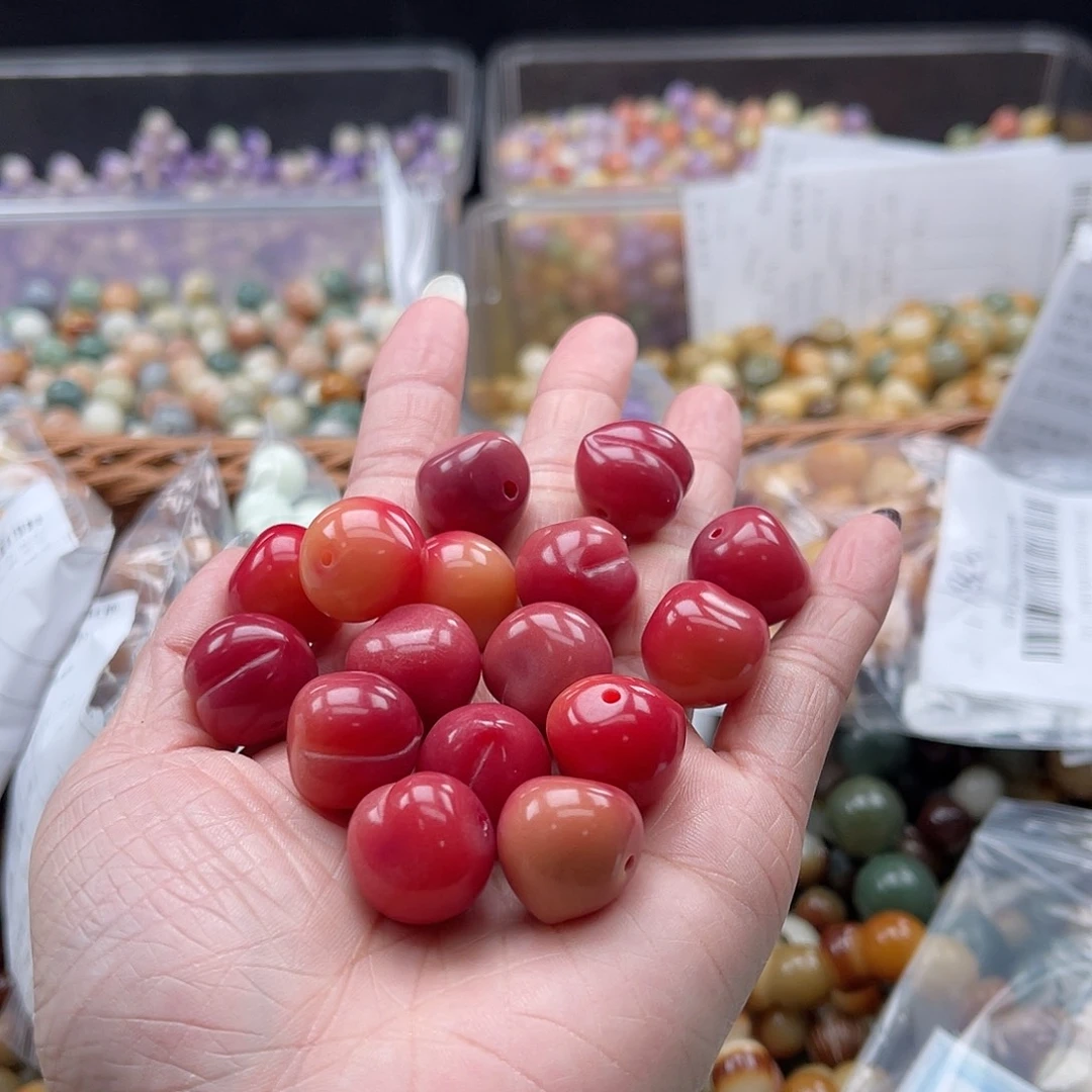 白玉菩提吊坠Q/16mm/15颗锅底