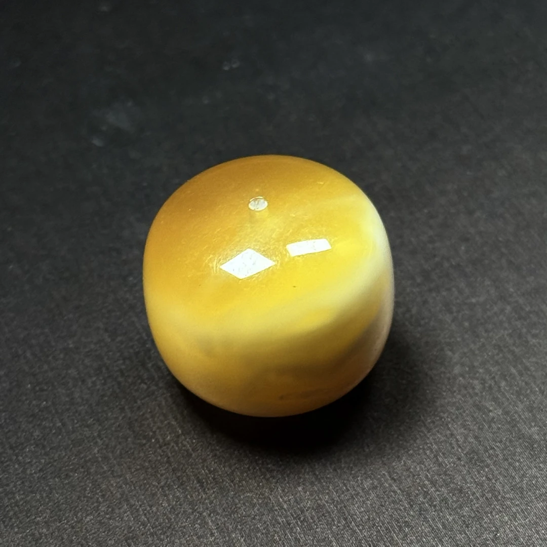 【伟伟鉴定】原矿蜜蜡 鸡油黄白花蜡 墩子 吊坠21x18.7时尚百搭饰品