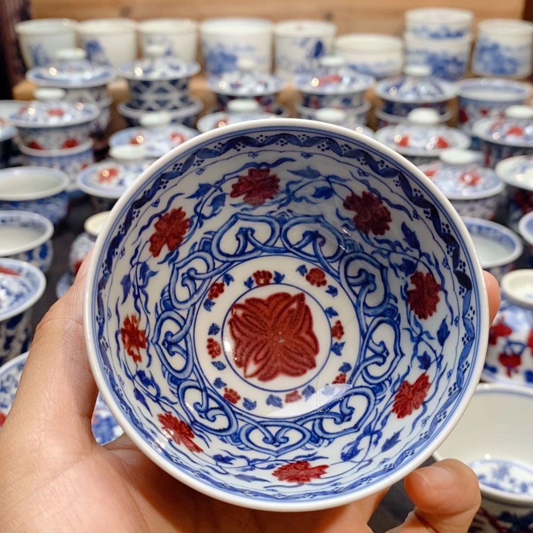 甄***珠鸡心盏手绘原矿主人杯