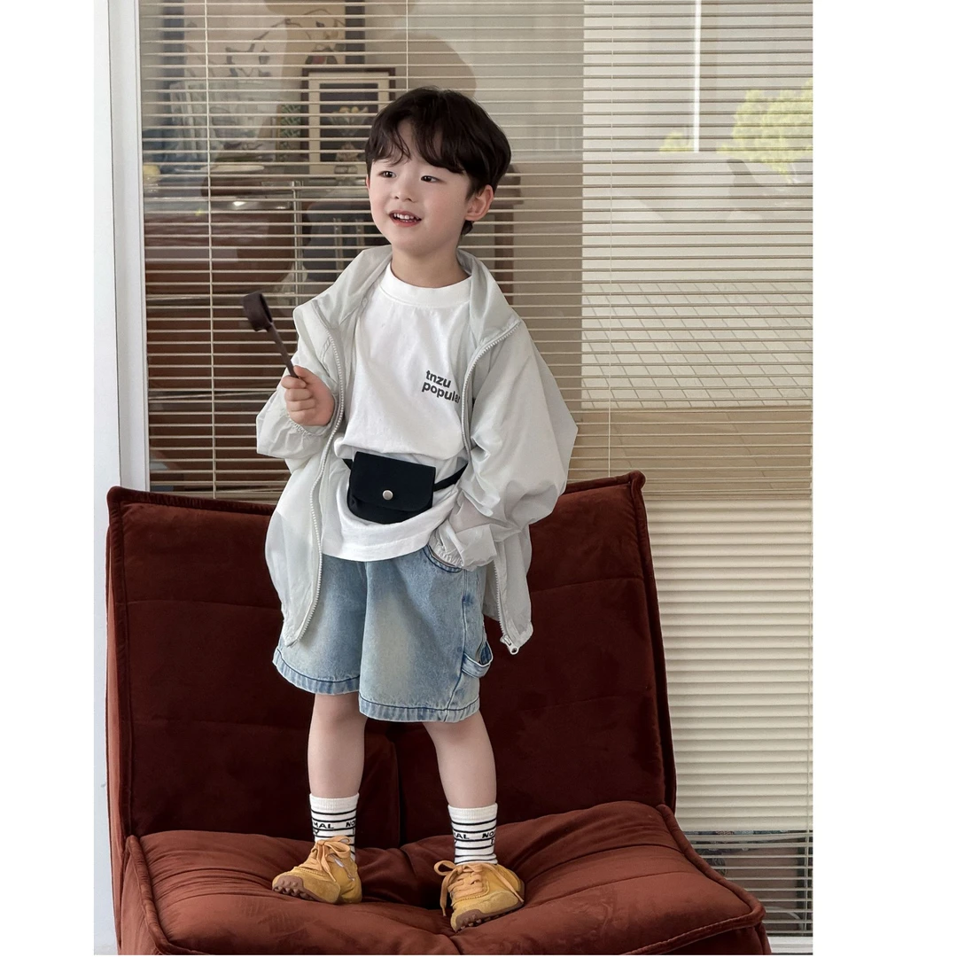 4.15新品 夏季儿童洋气白色百搭短袖T恤男女小童韩版休闲上衣潮