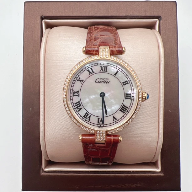 99新 Cartier/卡地亚 卡地亚12380石英后钻赠送表带赠送手链