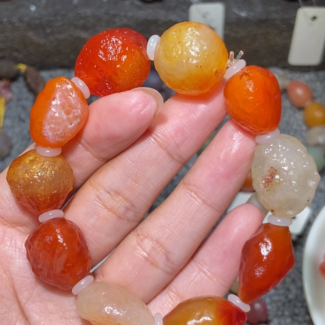 未镶嵌玛瑙/玉髓珠宝半成品