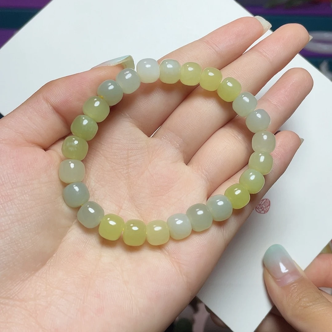 手链未镶嵌和田玉蓝皮黄口