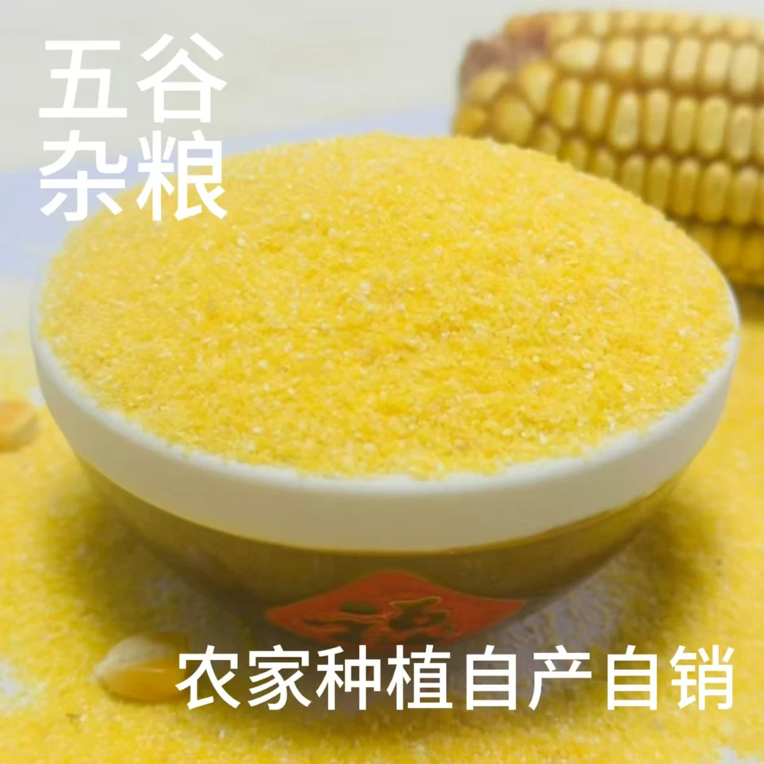 河南玉米糁农家种植自产正宗特细玉米面粉新鲜苞谷糁粗粮营养粥