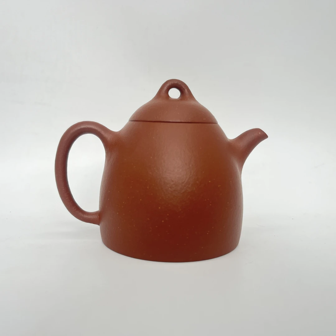 宜兴紫砂紫泥小秦权160cc纯手工精美秦权壶