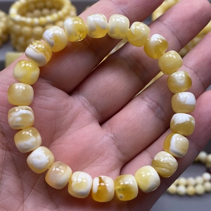 琥珀未镶嵌手链手串