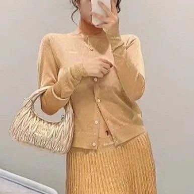99新 MIU MIU/缪缪 99新/Miumiu/缪缪/针织开衫/38码/Xsps11105