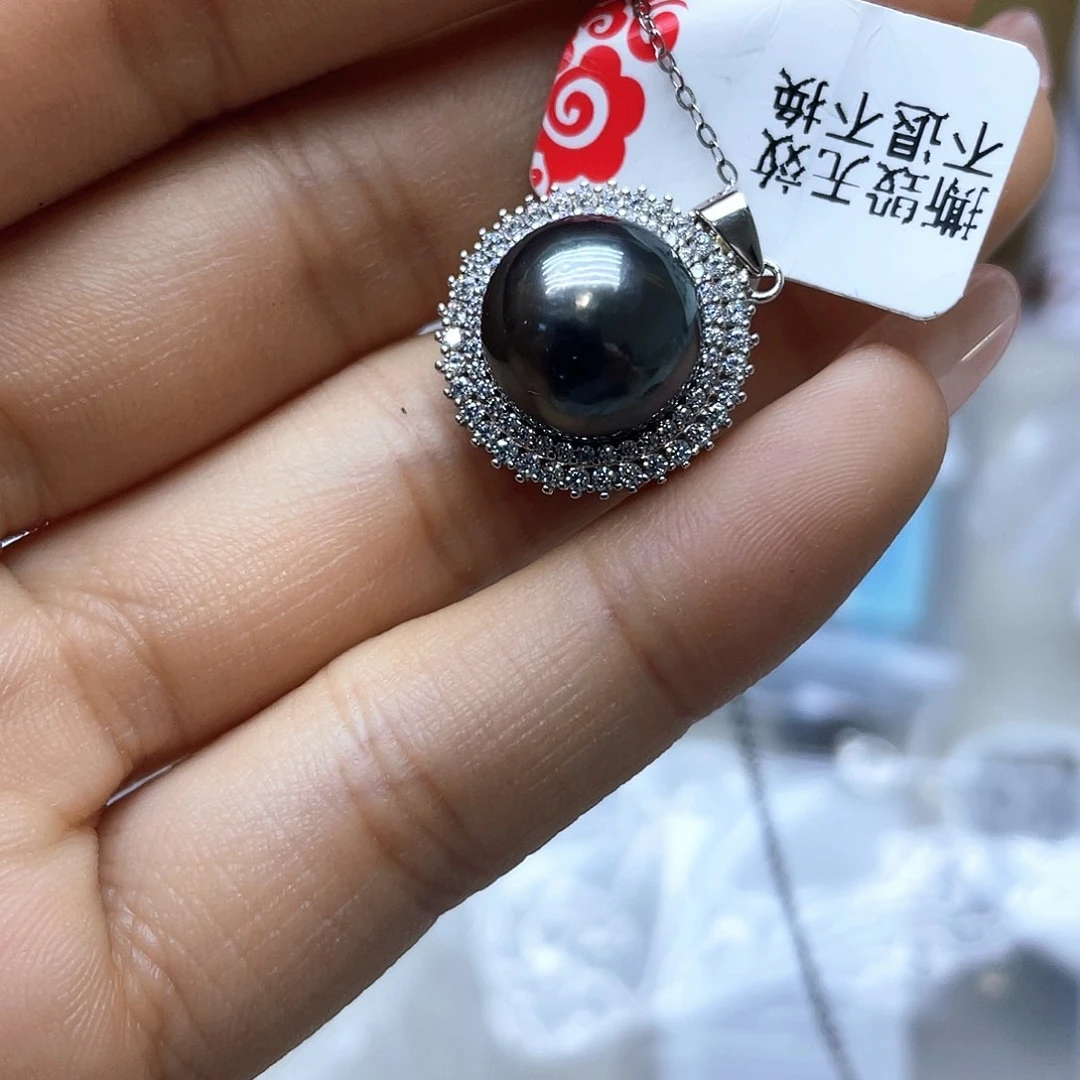 海水珍珠颈饰银S925镶嵌