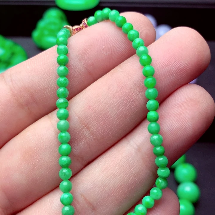 翡翠未镶嵌手链手串