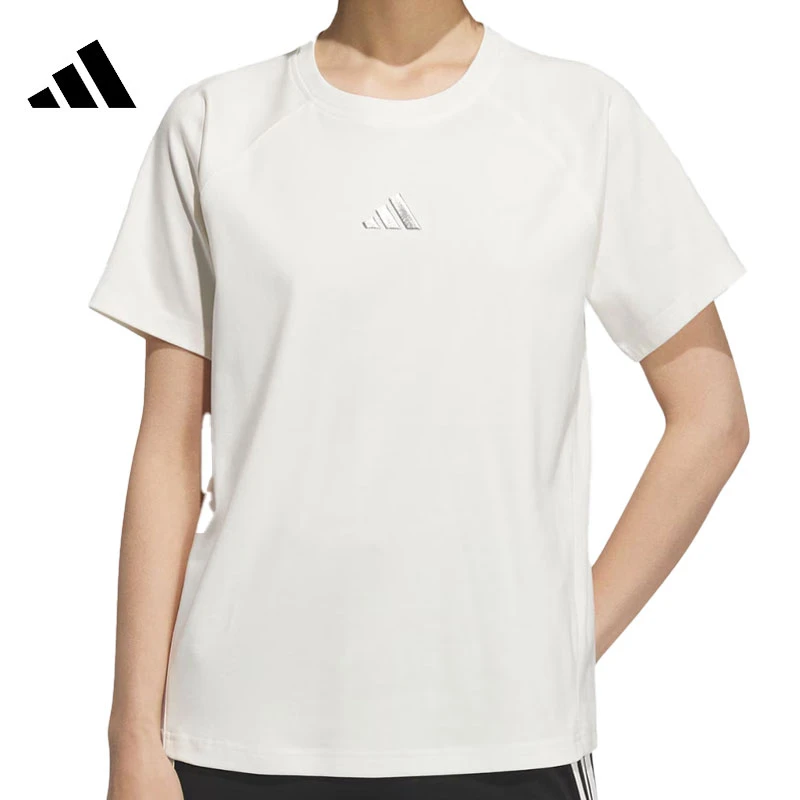 adidas阿迪达斯女子运动休闲短袖T恤KB7595