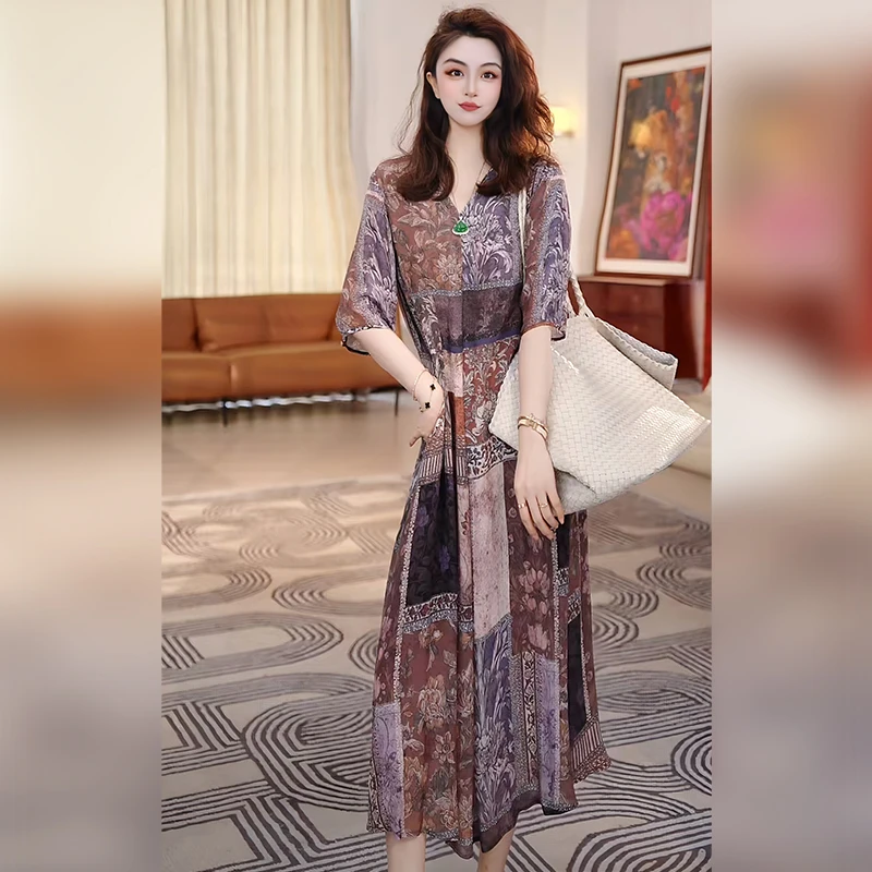 【Linda姐高端线】新款时尚轻奢气质慵懒法式连衣裙子AS5LYH1346