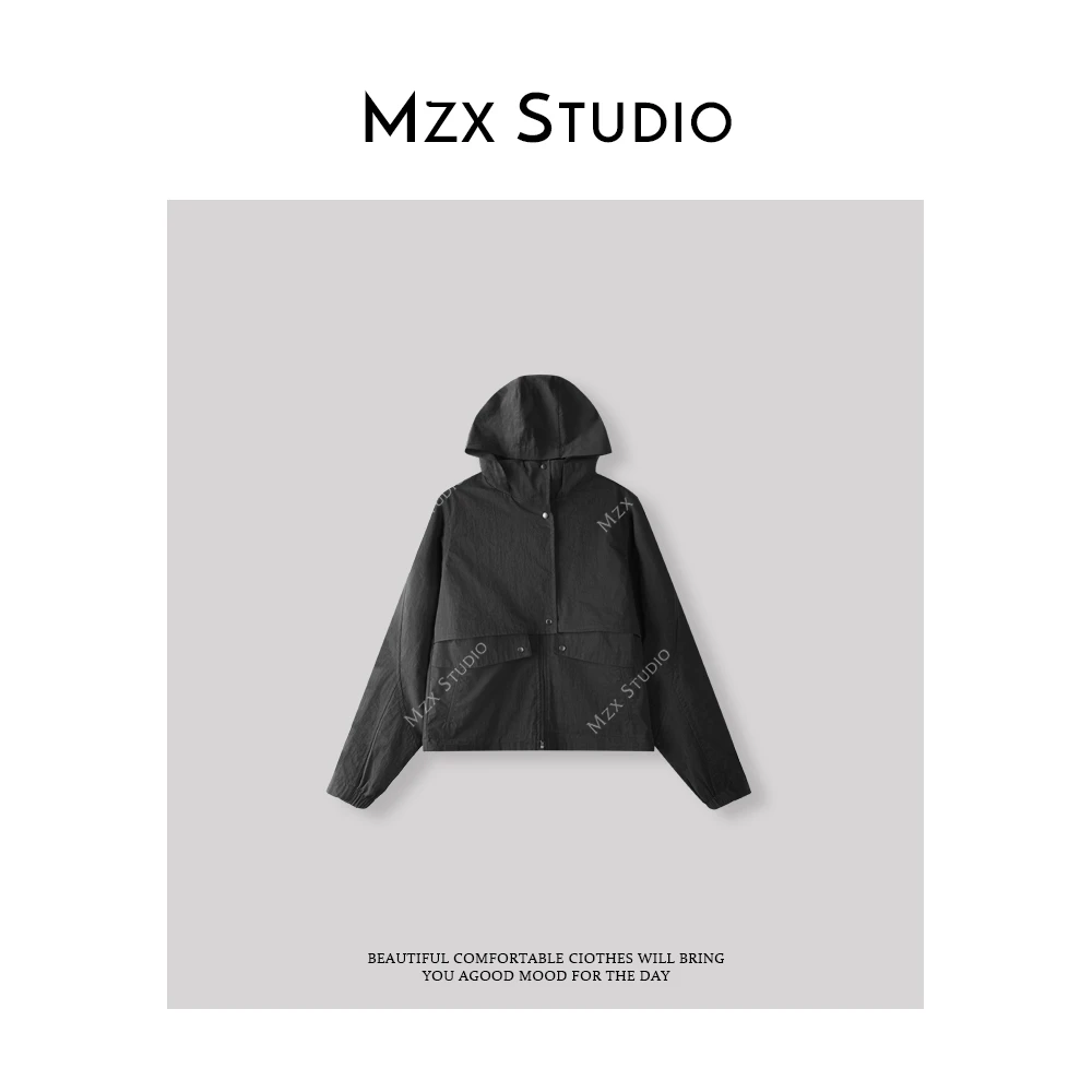 MZX 春季短款连帽运动工装夹克WT6982-X