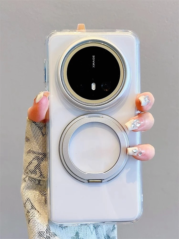 适用华为mate70pro+手机壳支点磁吸mate60pro高级感360度旋转支架