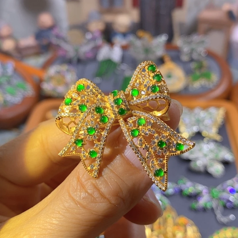 【闪购商品】银S925镶嵌挂件翡翠