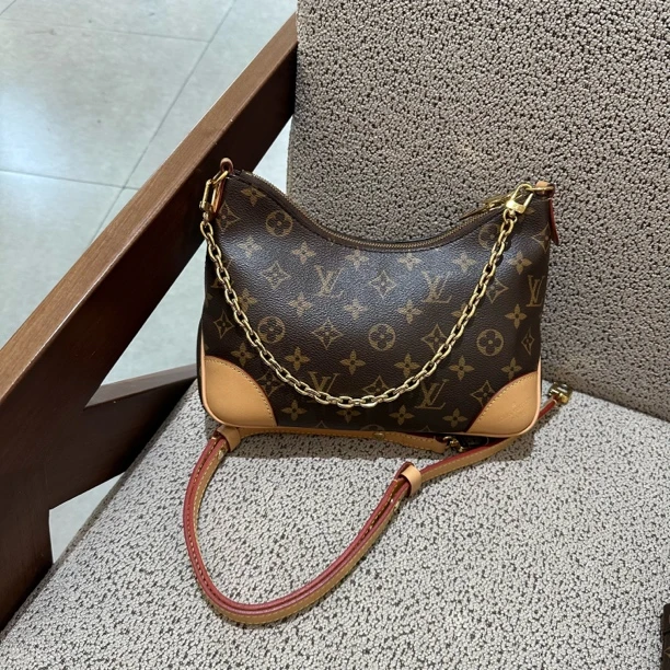 99新 LouisVuitton/路易威登 经典老花牛角包 US58225