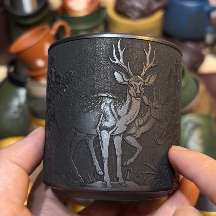 紫砂茶杯宜兴紫砂主人杯