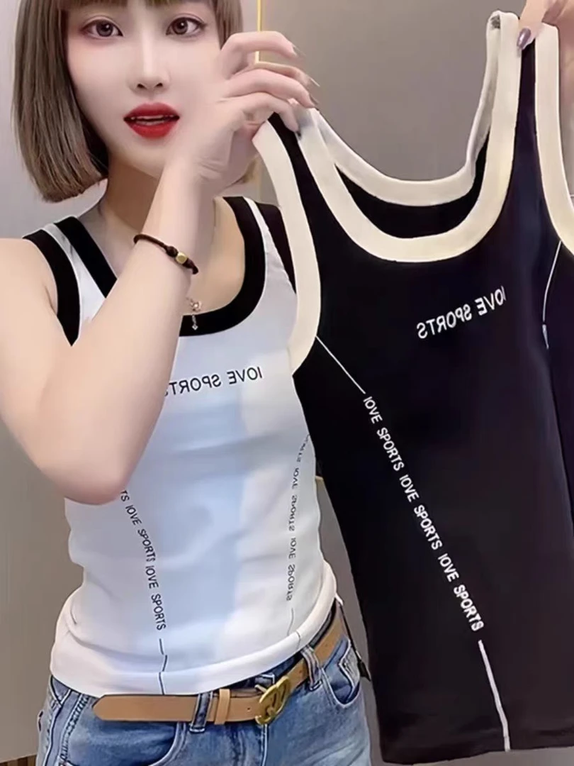 【95棉】吊带女内搭打底衫女装夏薄款2025新款潮款时髦洋气运动背心