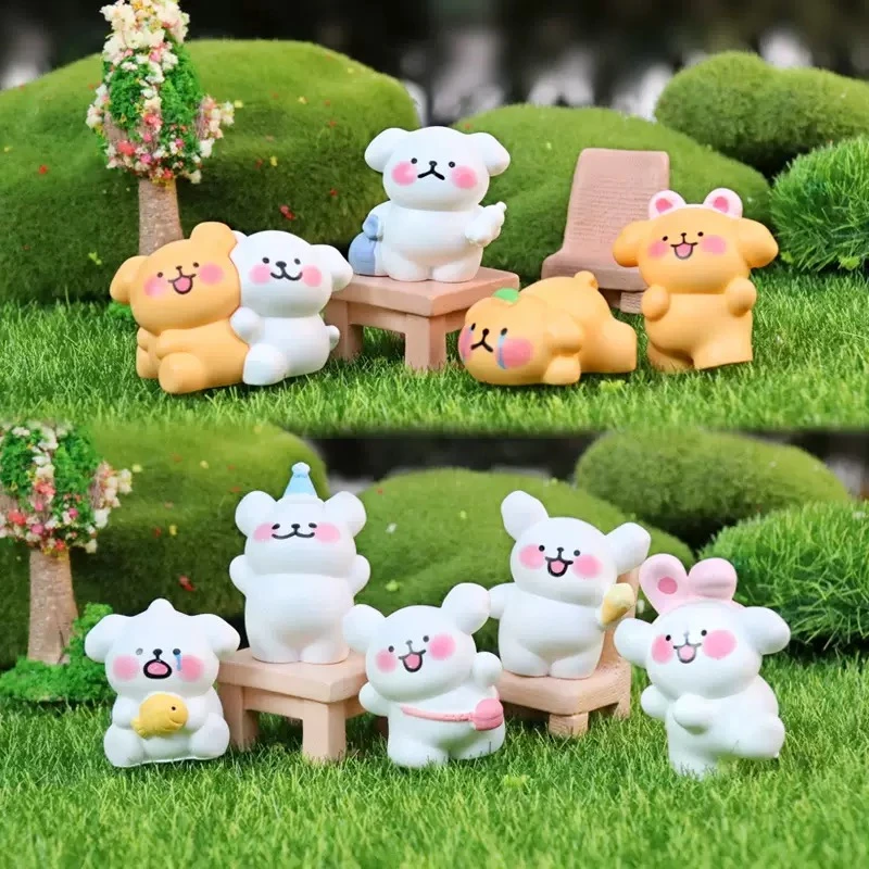 【九宫格+许愿+对对碰】线条小狗桌面车载DIY摆件钥匙扣手工