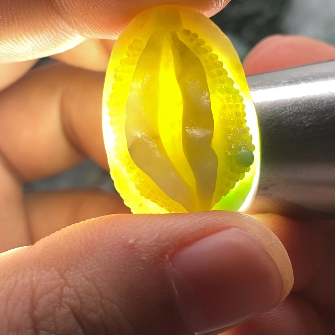 定制翡翠未镶嵌天然翡翠A货鲍鱼