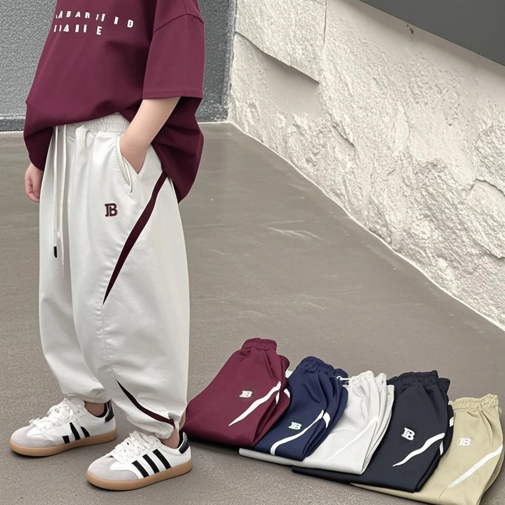 速干夏季男女童休闲裤童装薄款裤子速干裤长裤男孩防蚊裤宽松