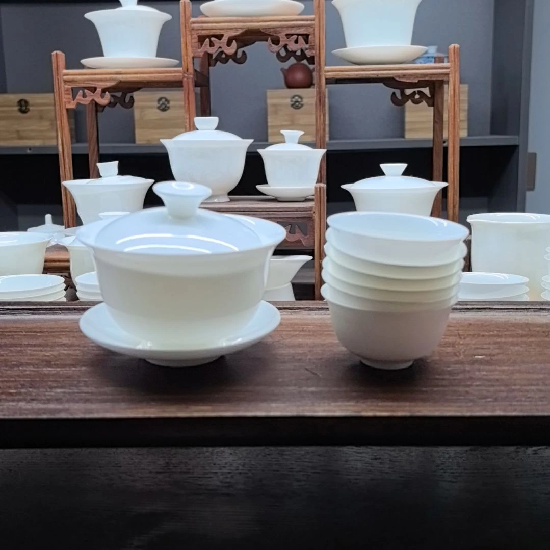 130毫升元宝盖碗+10个大玉兰杯