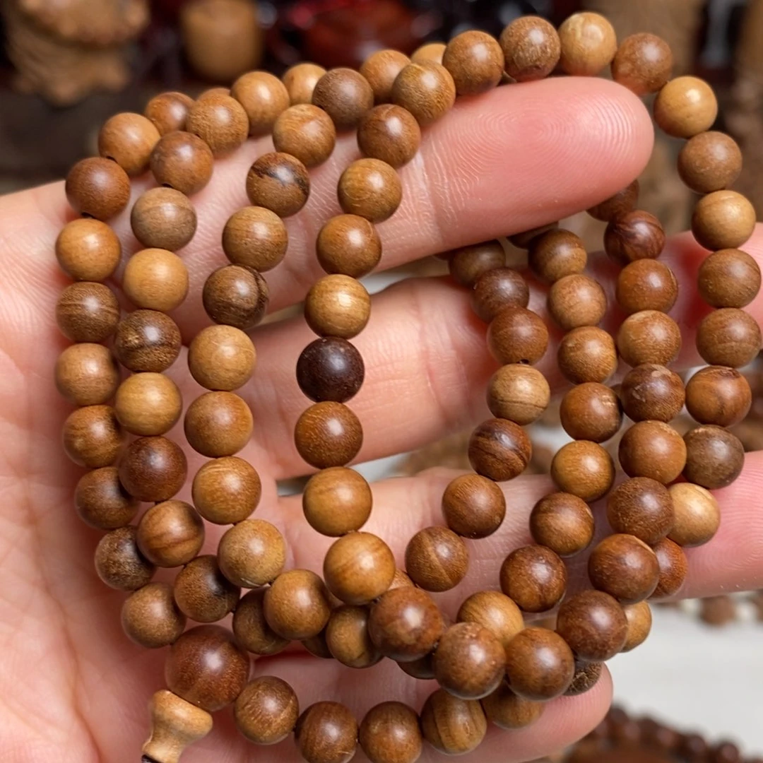 檀香木手串/手链瑕疵珠0.6×108