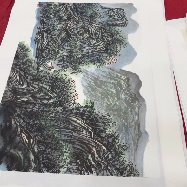 国画花鸟的翅膀和翅膀都是